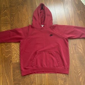 Red nike hoodie